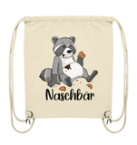 Naschbär - Organic Gym-Bag - Schweinchen's Shop - Taschen - Natural / ca. 38x42