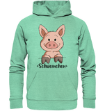 Hoodie - "Schweinchen" - Unisex - Schweinchen's Shop - Hoodies - Mid Heather Green / XS