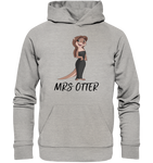 "Mrs Otter" - Vorn - Organic Hoodie - Schweinchen's Shop - Hoodies - Heather Grey / XS