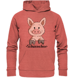 Hoodie - "Schweinchen" - Unisex - Schweinchen's Shop - Hoodies - Mid Heather Red / XS