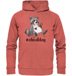 #cheatday - Organic Hoodie - Schweinchen's Shop - Hoodies - Mid Heather Red / XS