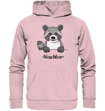 "Waschbär" - Organic Hoodie - Schweinchen's Shop - Hoodies - Cotton Pink / XS