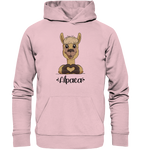 Hoodie - "Herz Alpaca" - Unisex - Schweinchen's Shop - Hoodies - Cotton Pink / XS