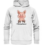 "Glücksschwein" - Organic Hoodie Unisex - Schweinchen's Shop - Hoodies - White / XS
