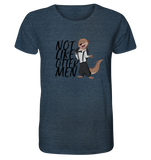 T-Shirt - "Not Like Otter Men" - Organic Shirt (meliert) - Schweinchen's Shop - Unisex-Shirts - Dark Heather Blue / XS
