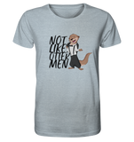 T-Shirt - "Not Like Otter Men" - Organic Shirt (meliert) - Schweinchen's Shop - Unisex-Shirts - Heather Ice Blue / XS