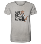 T-Shirt - "Not Like Otter Men" - Organic Shirt (meliert) - Schweinchen's Shop - Unisex-Shirts - Heather Grey / XS