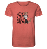 T-Shirt - "Not Like Otter Men" - Organic Shirt (meliert) - Schweinchen's Shop - Unisex-Shirts - Mid Heather Red / XS