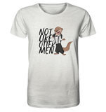 T-Shirt - "Not Like Otter Men" - Organic Shirt (meliert) - Schweinchen's Shop - Unisex-Shirts - Cream Heather Grey / XS
