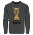 Pullover - "Alpaca" - Men - Schweinchen's Shop - Sweatshirts - Anthracite / S