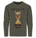 Pullover - "Keep Calm" - Men - Schweinchen's Shop - Sweatshirts - Khaki / S