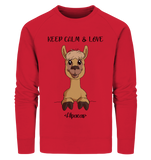 Pullover - "Keep Calm" - Men - Schweinchen's Shop - Sweatshirts - Red / S