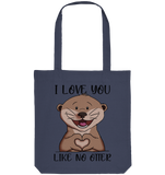 Otter - "Love You Like No Otter" - Organic Tote-Bag - Schweinchen's Shop - Taschen -
