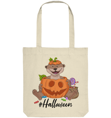 Organic Tote-Bag - "Halloween" - Schweinchen's Shop - Taschen - Natural / ca. 38x42