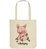 Organic Tote-Bag - "dickpig" - Schweinchen's Shop - Taschen - Natural / ca. 38x42