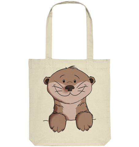 Otter Tasche - Organic Tote-Bag - Schweinchen's Shop - Taschen - Natural / ca. 38x42