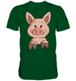T-Shirt - Schweinchen - Men - Schweinchen's Shop - Unisex-Shirts - Bottle Green / S