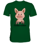"Schweinchen" - Premium Shirt - Schweinchen's Shop - Unisex-Shirts - Bottle Green / S