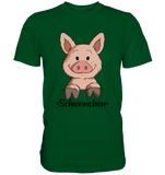 "Schweinchen" - Premium Shirt - Schweinchen's Shop - Unisex-Shirts - Bottle Green / S
