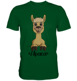 Alpaka m.T. - Premium Shirt - Schweinchen's Shop - Unisex-Shirts - Bottle Green / S