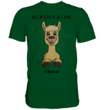 T-Shirt - "Keep Calm" - Men - Schweinchen's Shop - Unisex-Shirts - Bottle Green / S