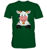 Kuh o-T. - Premium Shirt - Schweinchen's Shop - Unisex-Shirts - Bottle Green / S