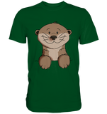 Otter T-Shirt - Premium Shirt - Schweinchen's Shop - Unisex-Shirts - Bottle Green / S