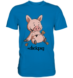 T-Shirt - "dickpig" - Men - Schweinchen's Shop - Unisex-Shirts - Royal Blue / S