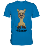 Alpaka m.T. - Premium Shirt - Schweinchen's Shop - Unisex-Shirts - Royal Blue / S
