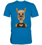 T-Shirt - "Herz" - Men - Schweinchen's Shop - Unisex-Shirts - Royal Blue / S