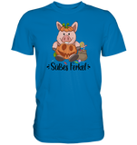 T-Shirt - "Süßes Ferkel" - Men - Schweinchen's Shop - Unisex-Shirts - Royal Blue / S