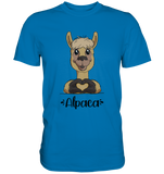 Herz Alpaka - Premium Shirt - Schweinchen's Shop - Unisex-Shirts - Royal Blue / S