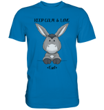 "Keep Calm Esel" - Premium Shirt - Schweinchen's Shop - Unisex-Shirts - Royal Blue / S