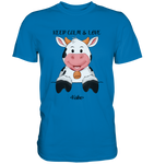 T-Shirt - "Keep Calm" - Kuh - Men - Schweinchen's Shop - Unisex-Shirts - Royal Blue / S