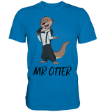 T-Shirt - Premium - "Mr Otter" - Men - Schweinchen's Shop - Unisex-Shirts - Royal Blue / S