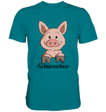 "Schweinchen" - Premium Shirt - Schweinchen's Shop - Unisex-Shirts - Diva Blue / S