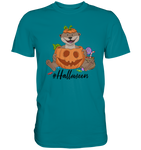 T-Shirt - "Halloween" - Men - Schweinchen's Shop - Unisex-Shirts - Diva Blue / S