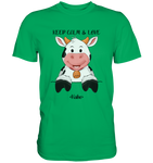 T-Shirt - "Keep Calm" - Kuh - Men - Schweinchen's Shop - Unisex-Shirts - Kelly Green / S