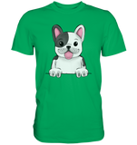 Frenchie o.T. - Premium Shirt - Schweinchen's Shop - Unisex-Shirts - Kelly Green / S