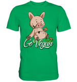 T-Shirt - "DickPig" - Vegan Edition - Men - Schweinchen's Shop - Unisex-Shirts - Kelly Green / S
