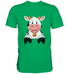 Kuh o-T. - Premium Shirt - Schweinchen's Shop - Unisex-Shirts - Kelly Green / S