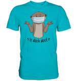 T-Shirt - "Is doch doof" - Men - Schweinchen's Shop - Unisex-Shirts - Swimming Pool / S