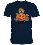 T-Shirt - "Halloween" - Men - Schweinchen's Shop - Unisex-Shirts - Navy / S