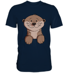 Otter T-Shirt - Premium Shirt - Schweinchen's Shop - Unisex-Shirts - Navy / S
