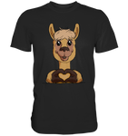 T-Shirt - "Herz" - Men - Schweinchen's Shop - Unisex-Shirts - Black / S
