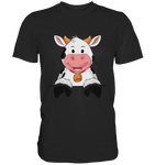 Kuh o-T. - Premium Shirt - Schweinchen's Shop - Unisex-Shirts - Black / S