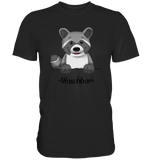 "Waschbär" - Premium Shirt - Schweinchen's Shop - Unisex-Shirts - Black / S