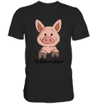 "Schweinchen" - Premium Shirt - Schweinchen's Shop - Unisex-Shirts - Black / S