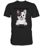 "Keep Calm" - Bulldog - Premium Shirt - Schweinchen's Shop - Unisex-Shirts - Black / S