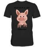T-Shirt - "Keep Calm" - Men - Schweinchen's Shop - Unisex-Shirts - Black / S